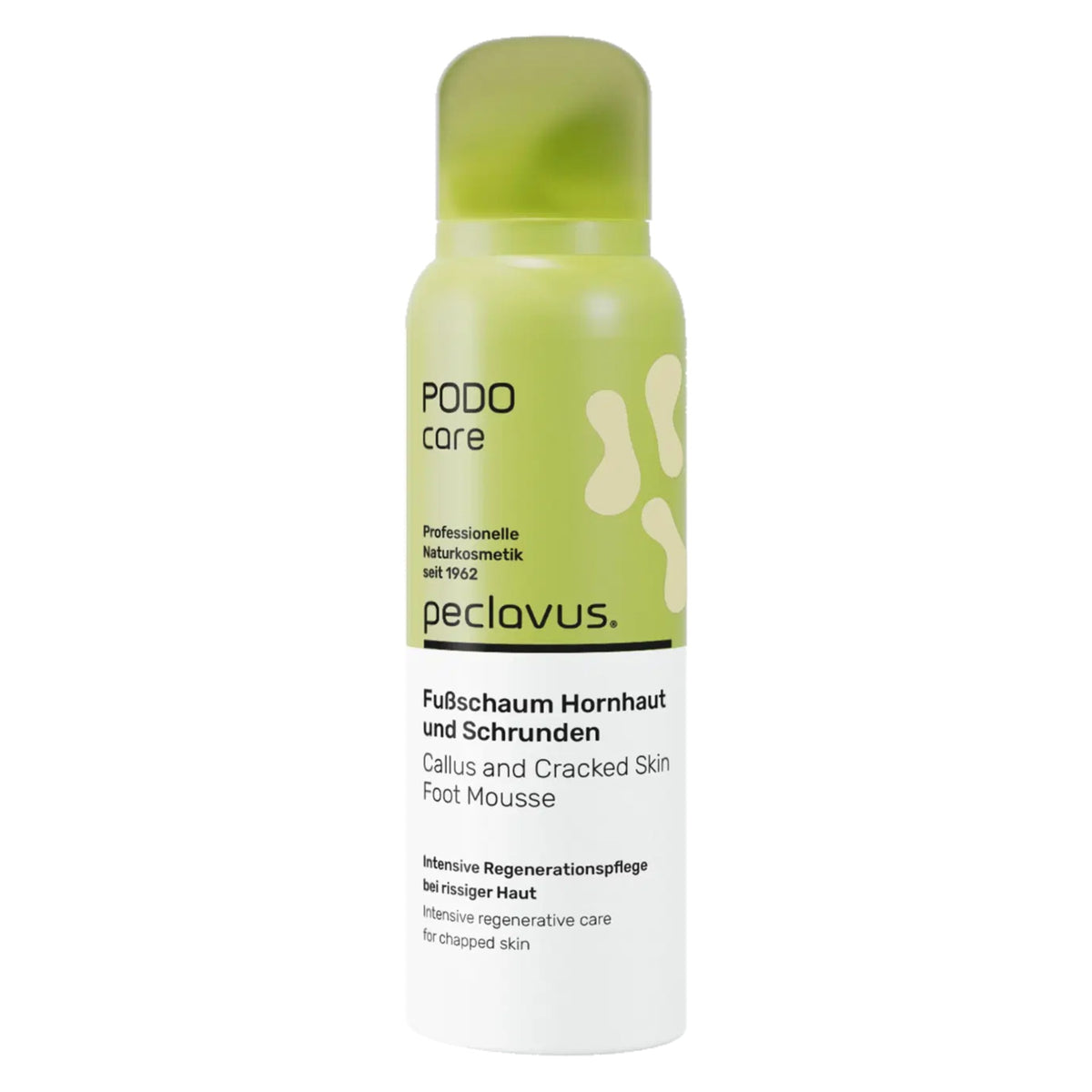 PECLAVUS PODOcare Fußschaum Hornhaut und Schrunden, rissige Haut – intensive Pflege, 125ml