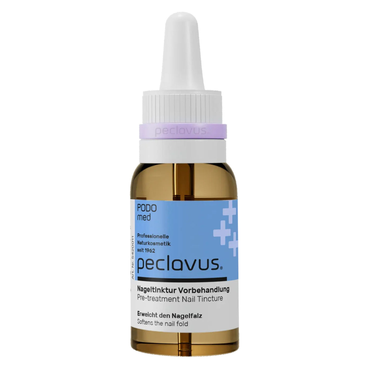 PECLAVUS PODOmed Nageltinktur Vorbehandlung  – Nagelfalzpflege, 20ml, Pipettenflasche