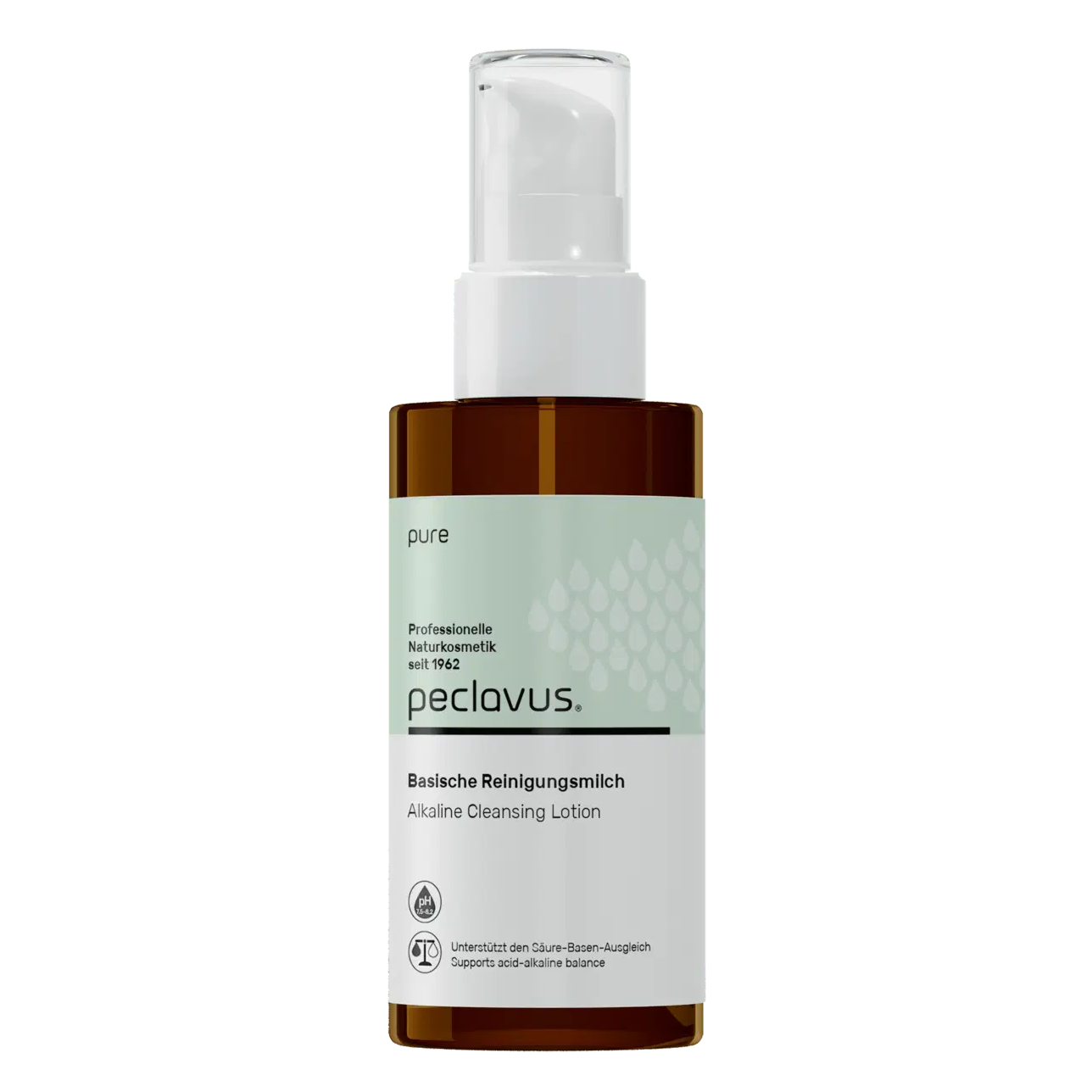 PECLAVUS pure Basische Reinigungsmilch, 100ml, Pumpspender