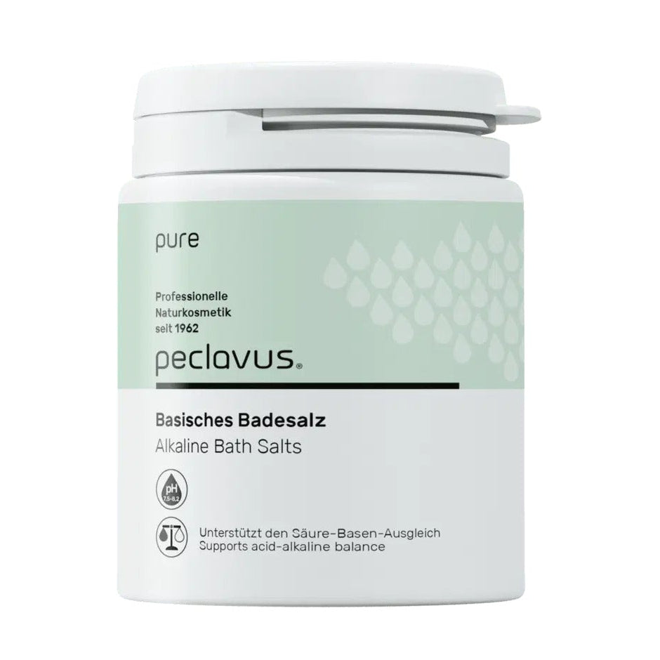 PECLAVUS pure Basisches Badesalz, 1kg, Dose