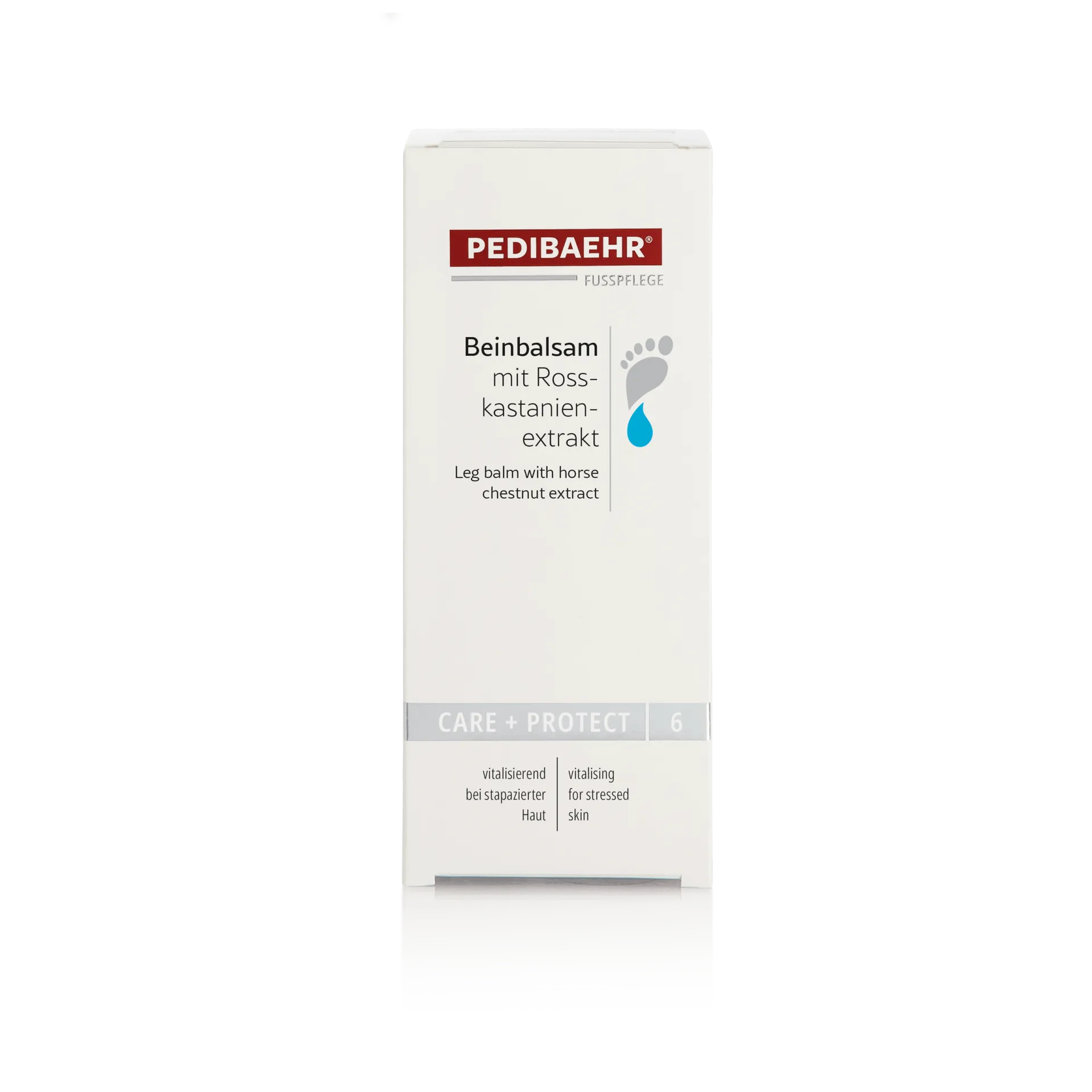PEDIBAEHR Beinbalsam mit Rosskastanienextrakt  – Pflege für müde, schwere Beine, 75ml, Umkarton