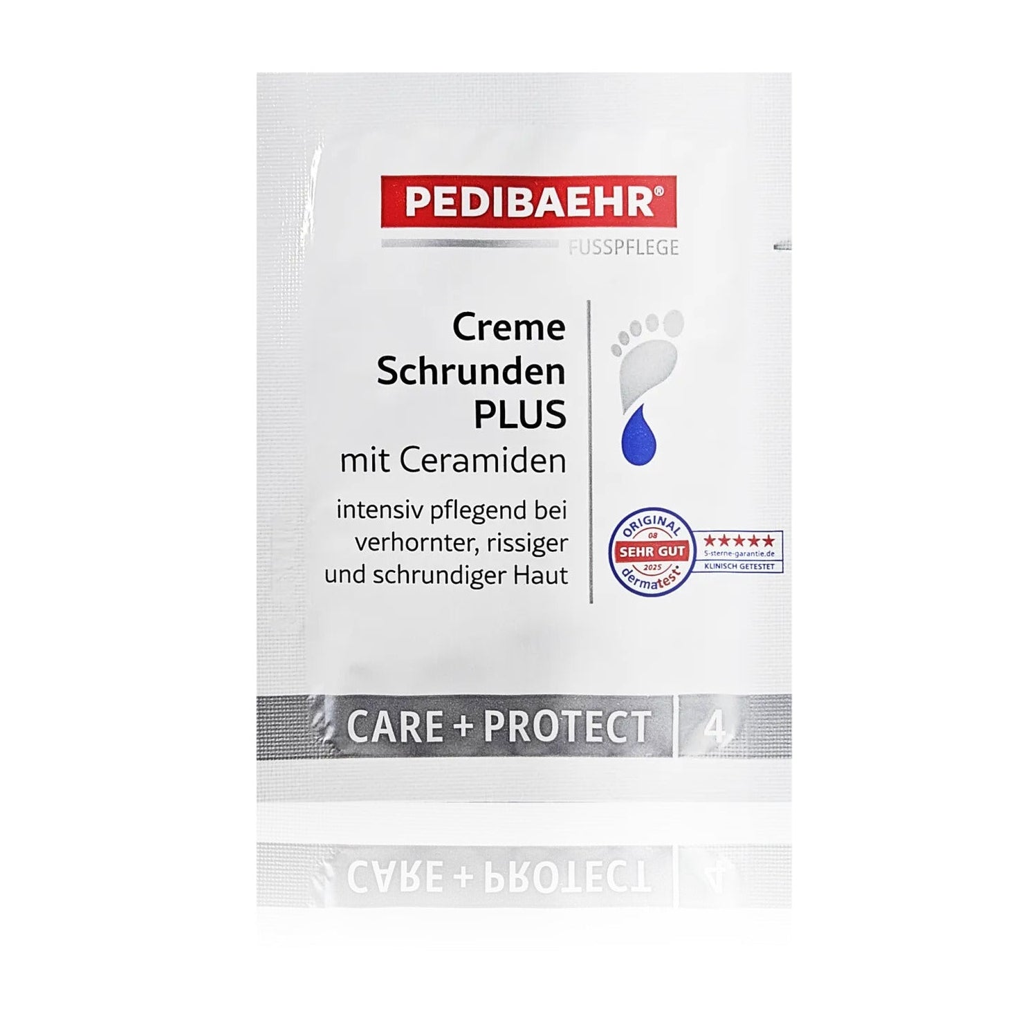 PEDIBAEHR Creme Schrunden PLUS – reichhaltige Fußpflege, 2ml, Sachet
