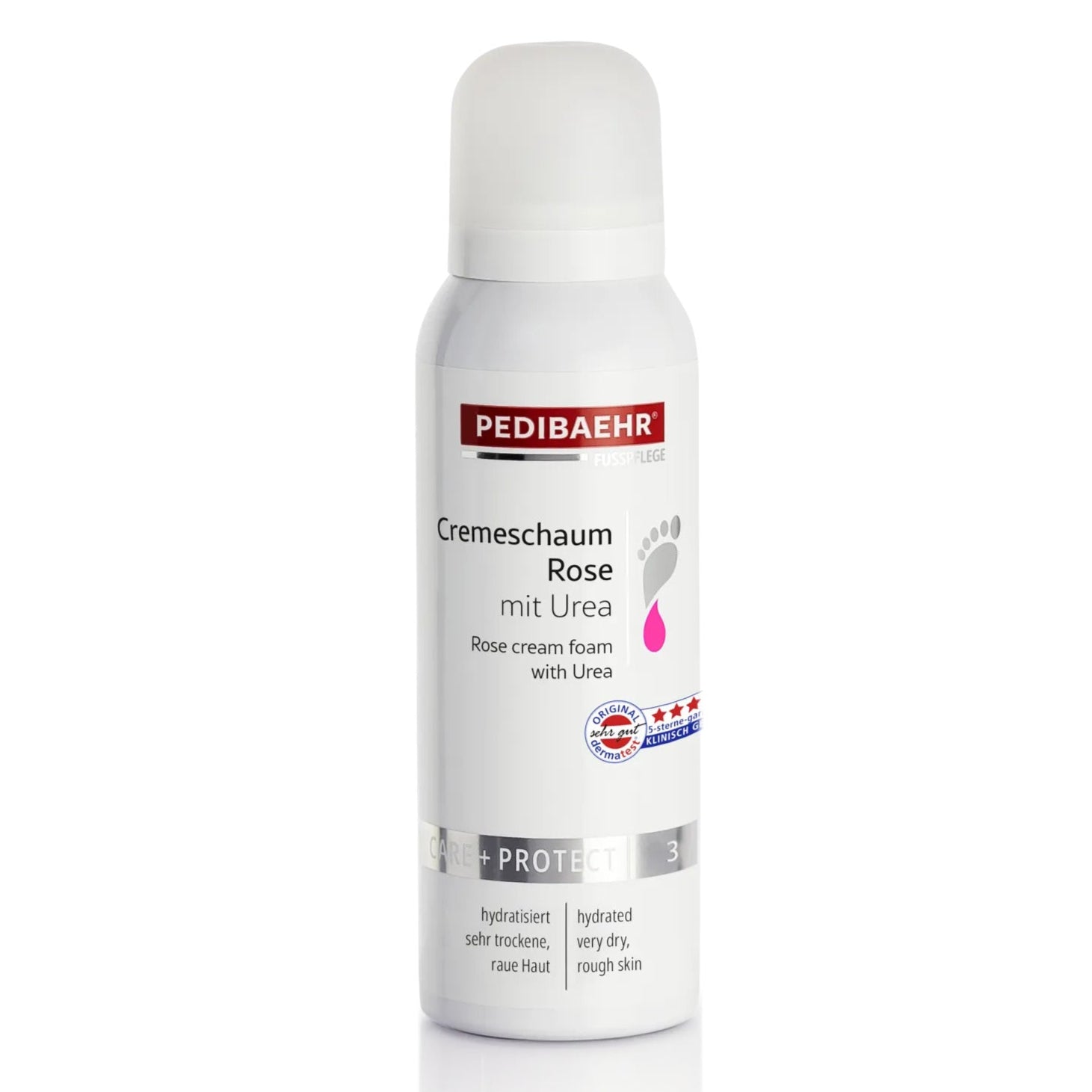 PEDIBAEHR Cremeschaum Rose, 125ml, Schaumspender