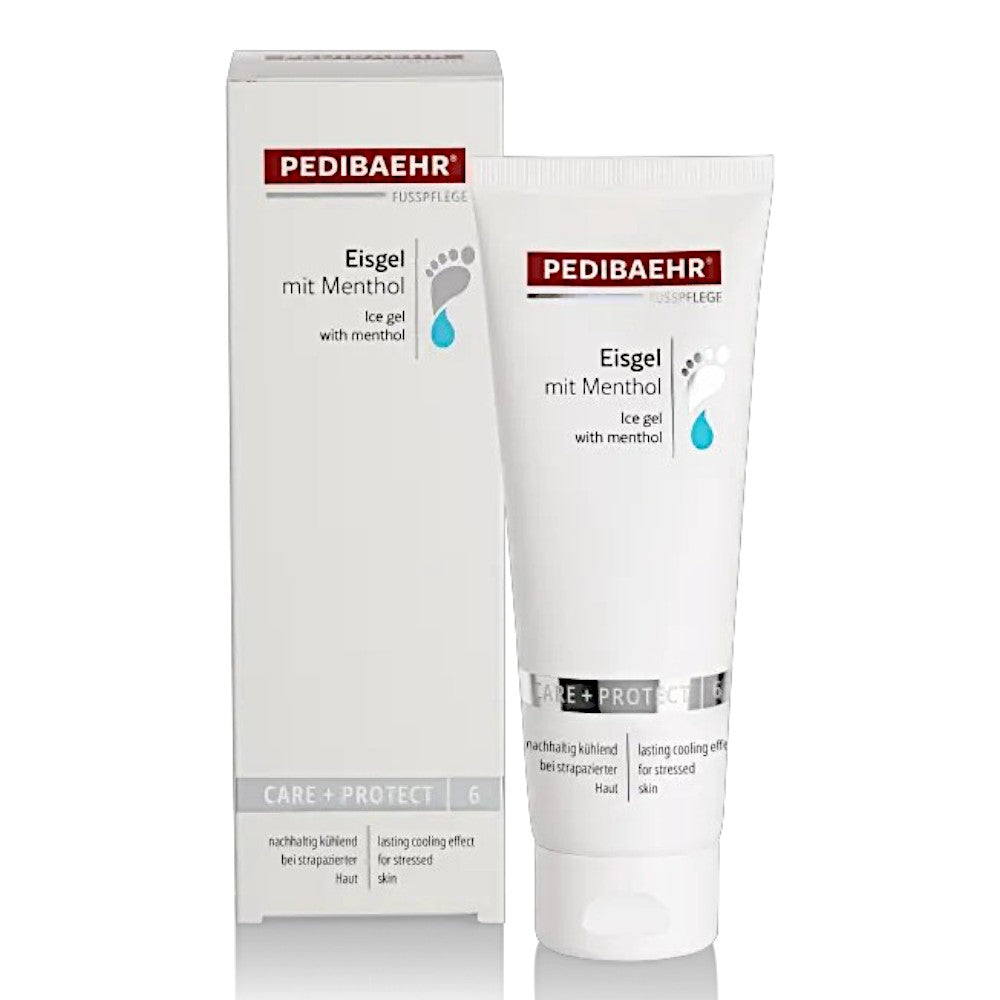 PEDIBAEHR Eisgel mit Menthol – kühlende Pflege für schwere Beine, 125ml, Tube und Umkarton