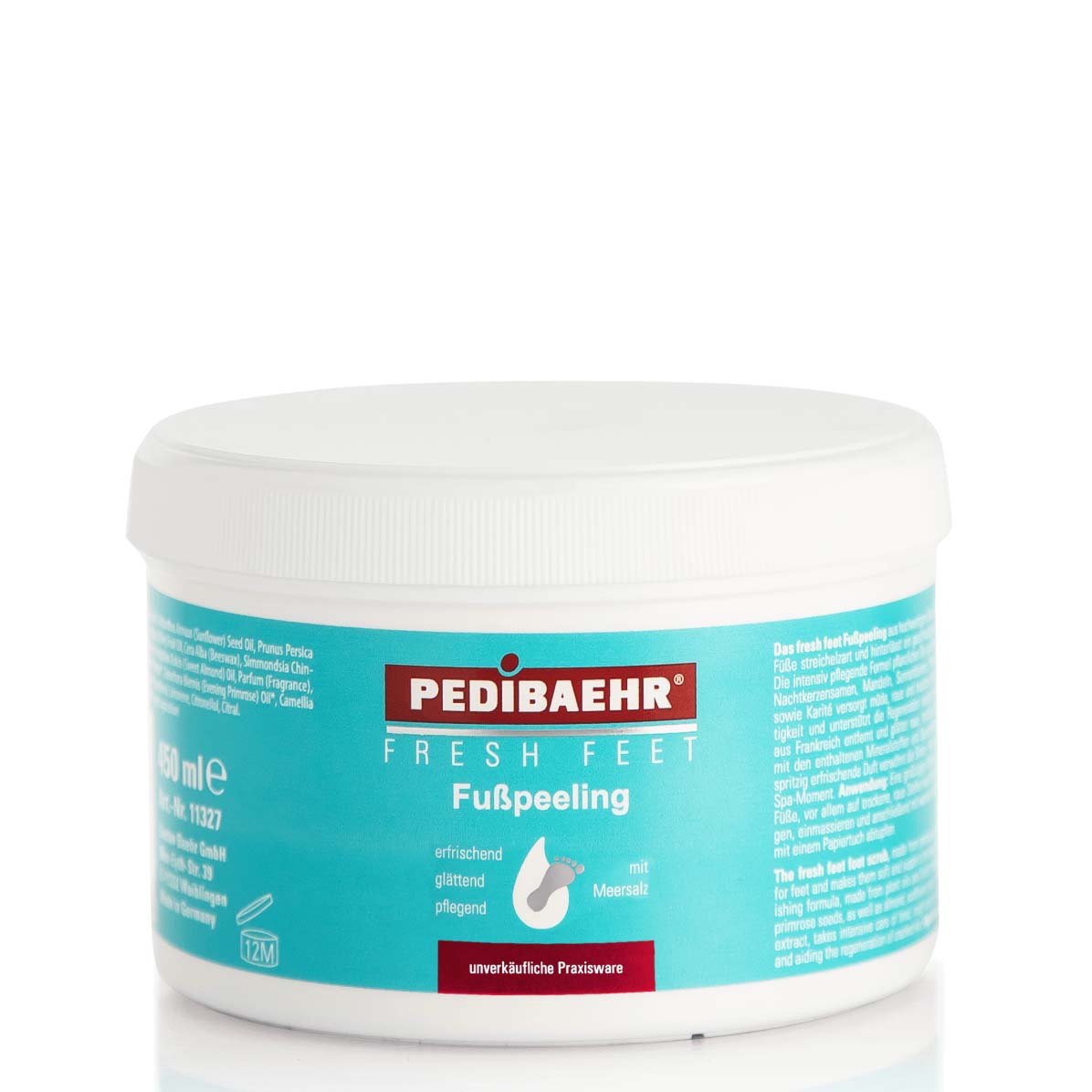 PEDIBAEHR  fresh feet Fußpeeling, 450ml, Tiegel