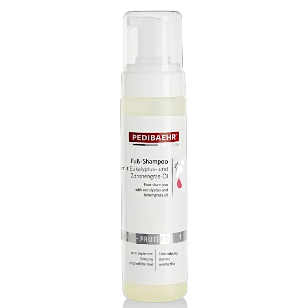 PEDIBAEHR Fuß-Shampoo mit Eukalyptus und Zitronengras, 200ml, Spender