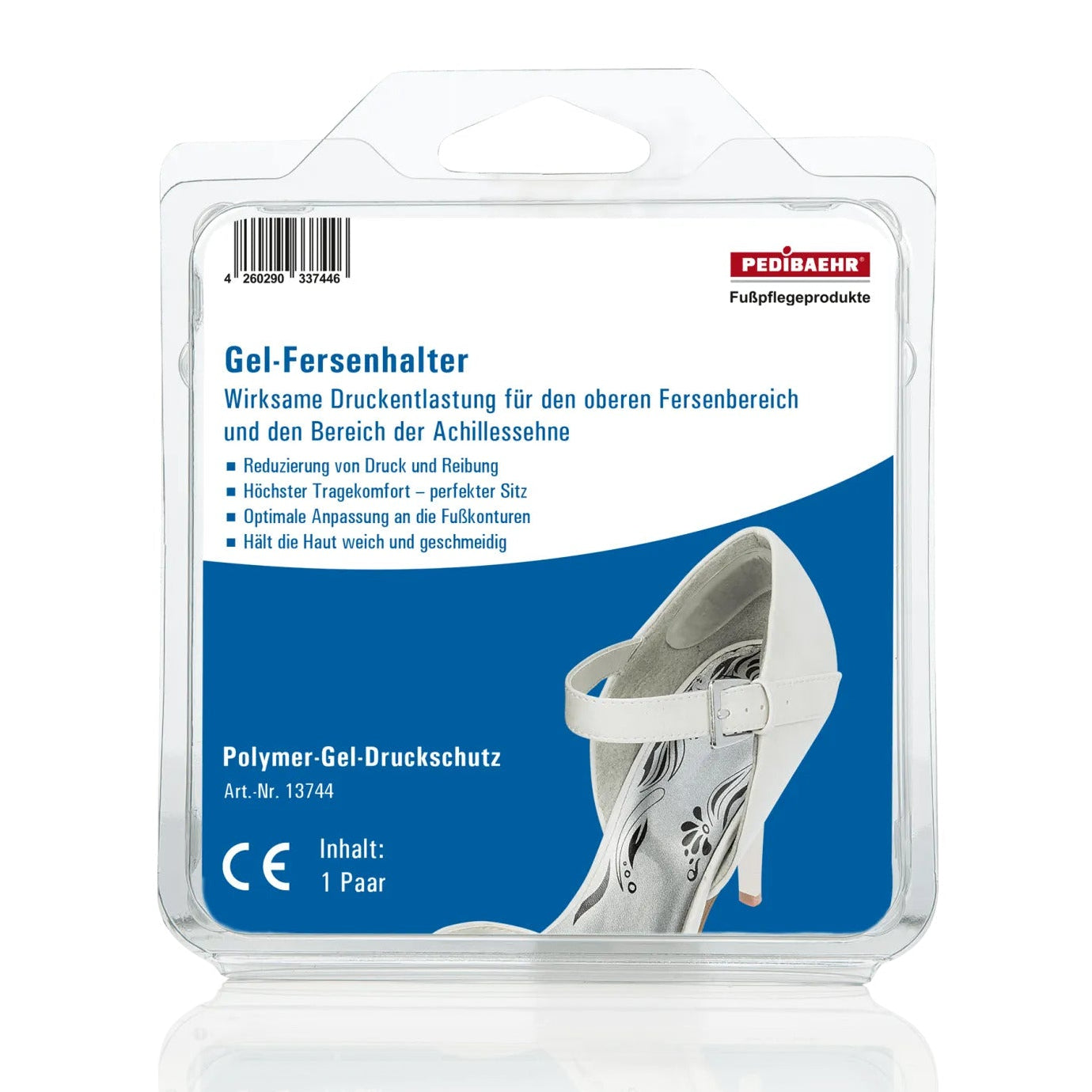 PEDIBAEHR Gel-Fersenhalter, 1 Paar, Verpackung