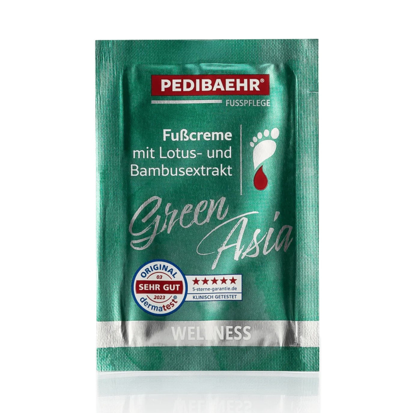 PEDIBAEHR Green Asia Fußcreme, 2 ml, Sachet