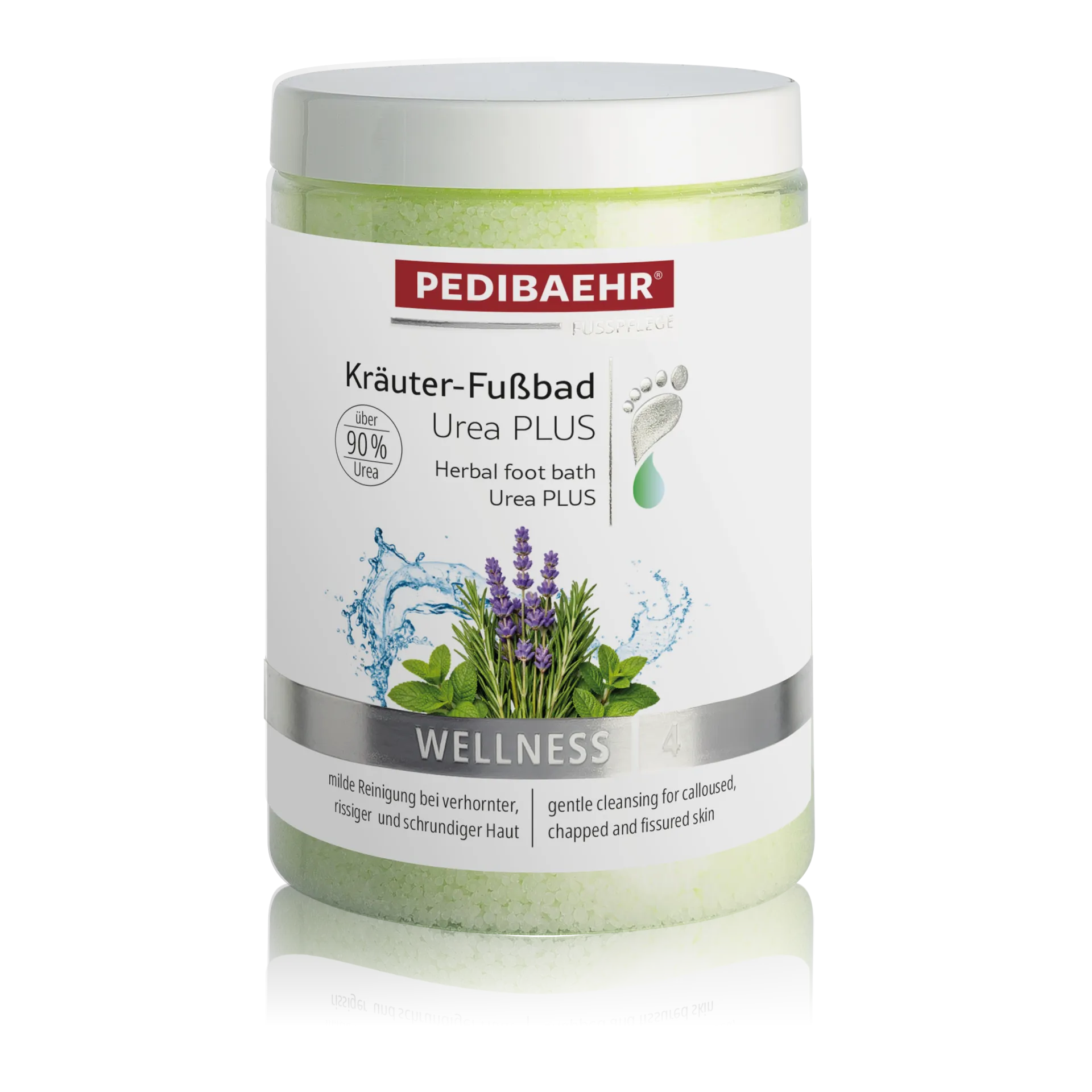 PEDIBAEHR Kräuter-Fußbad Urea PLUS – gegen Hornhaut, 500g, Dose