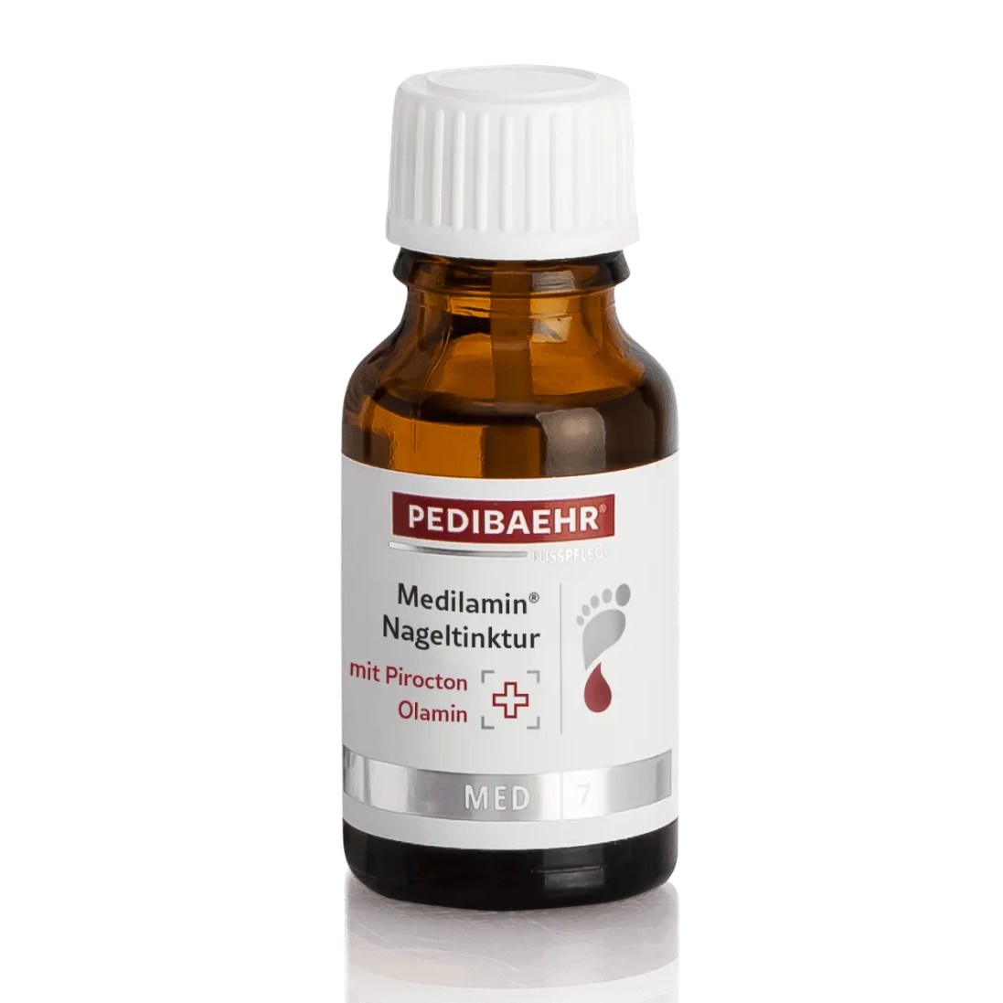 PEDIBAEHR Medilamin® Nageltinktur in Pinselflasche  – für pilzbefallene Nägel, 15ml, Pinselflasche