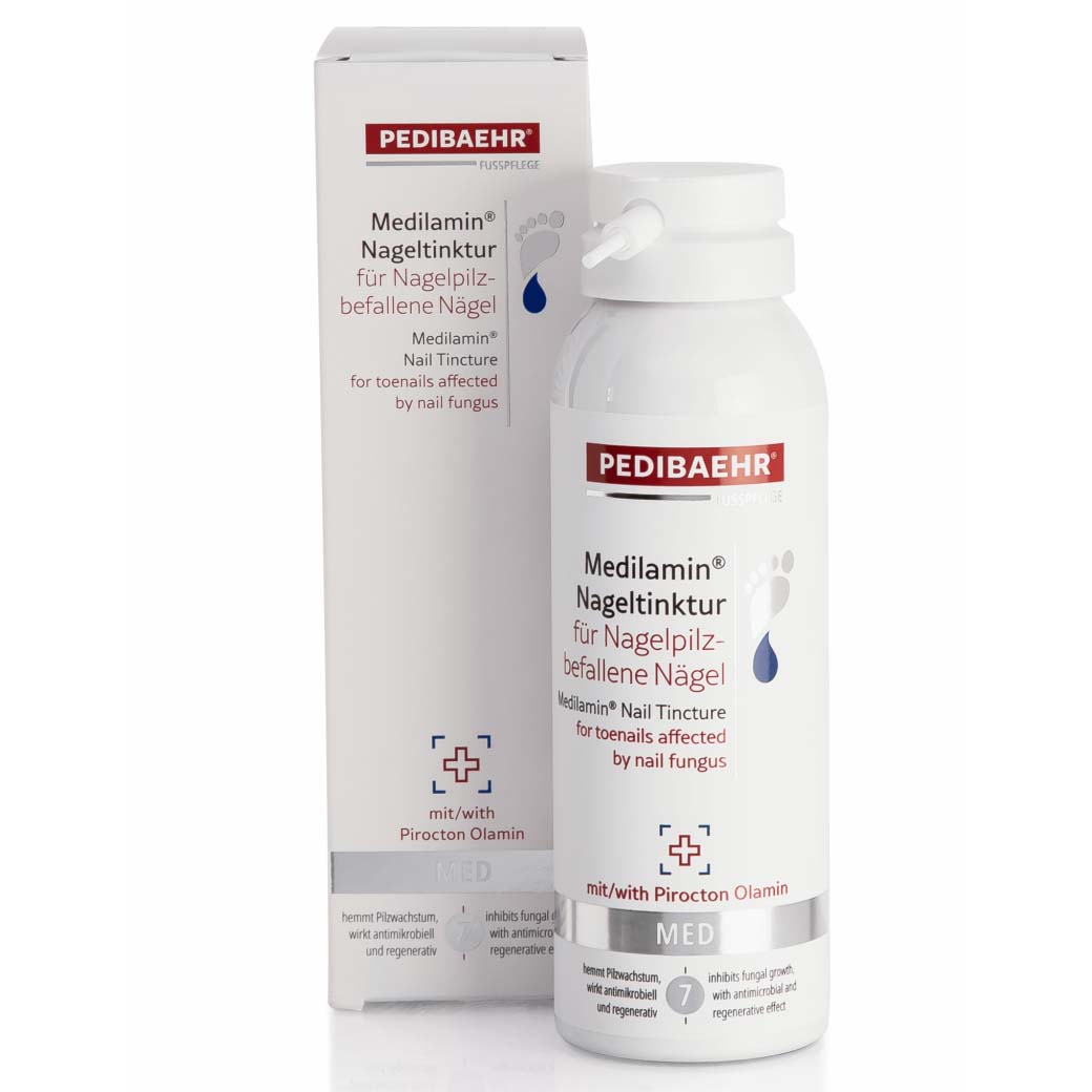 PEDIBAEHR Medilamin® Nageltinktur Spray , 125ml, Sprühdose und Faltschachtel