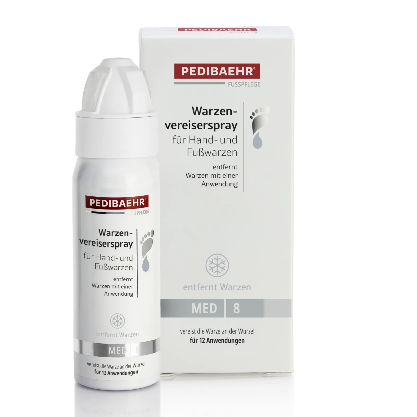 PEDIBAEHR Warzenvereiserspray für Hand- und Fußwarzen, 75ml, Dose und Umkarton