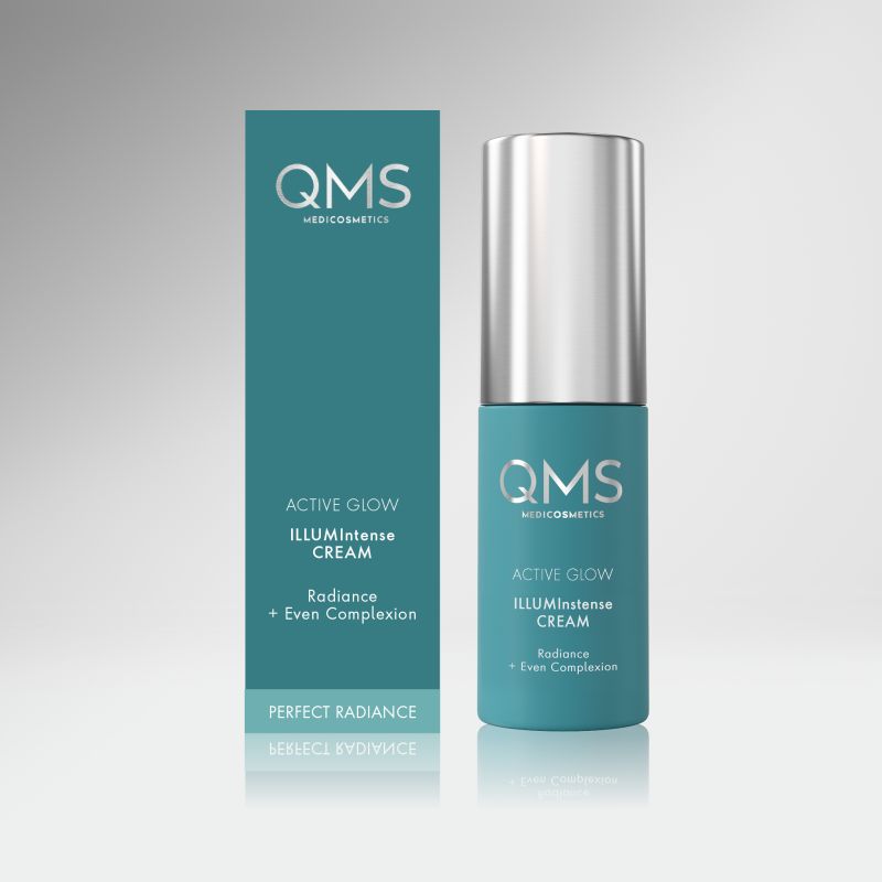 QMS Active Glow ILLUMIntense Cream  – Sondergröße, 10ml, Pumpspender und Umkarton
