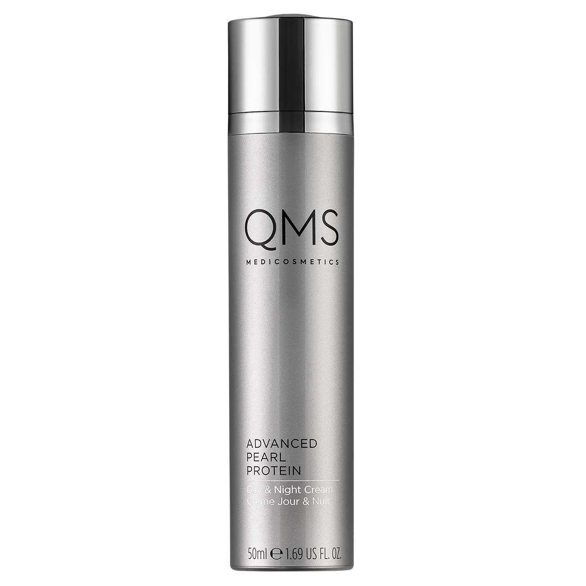 QMS Advanced Pearl Protein Day & Night Cream – straffende Feuchtigkeitscreme, 50ml, Spender