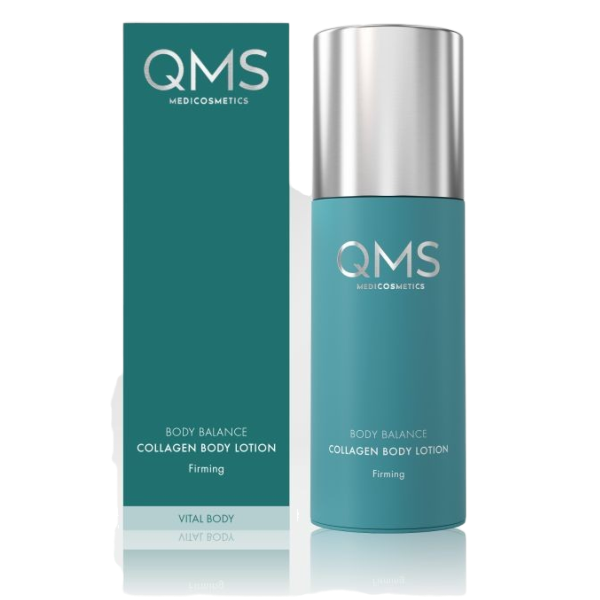 QMS Body Balance Firming Collagen Body Lotion – für alle Hauttypen, 200ml, Spender und Umkarton