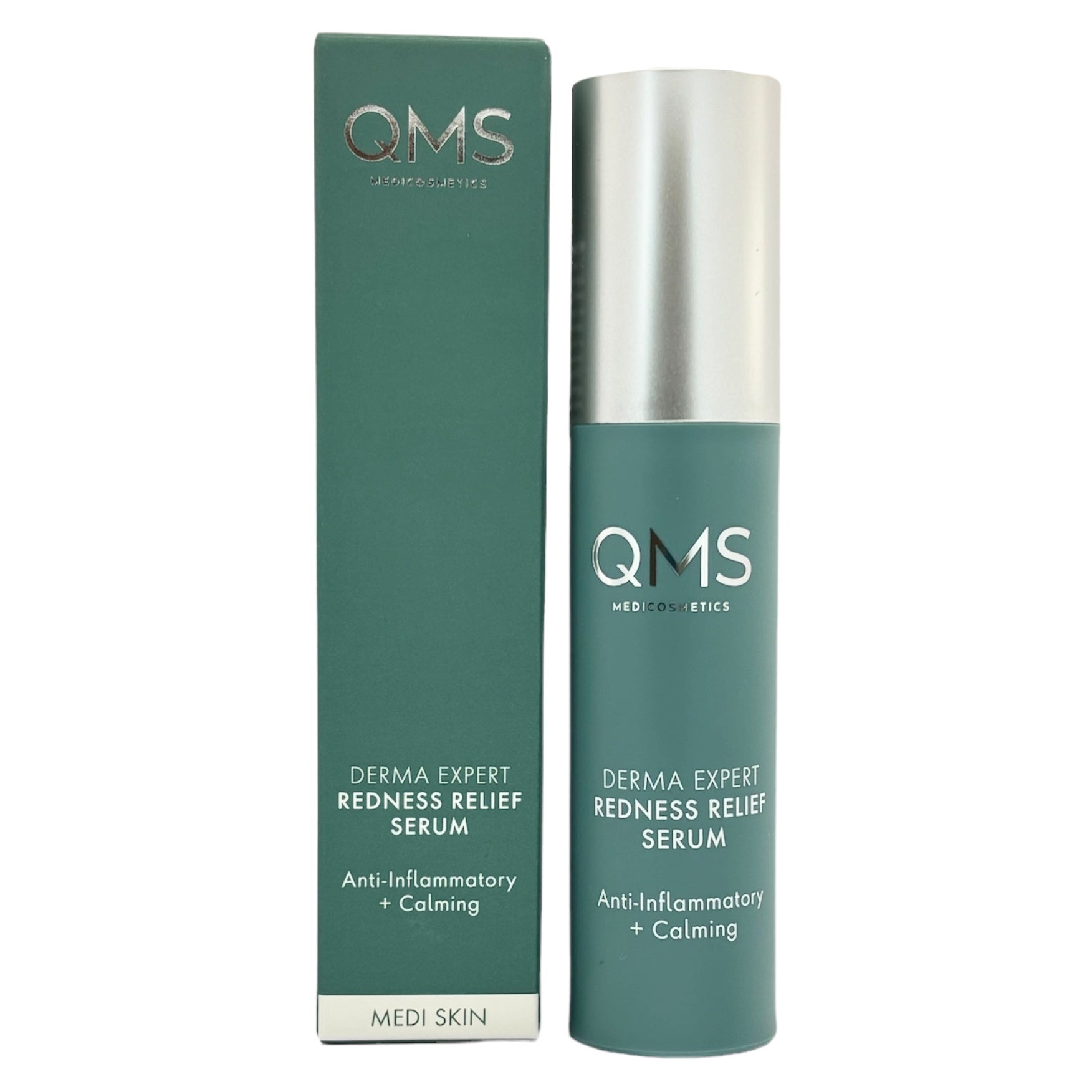 QMS Derma Expert Redness Relief Serum – für zu Rötungen neigende Haut, 30ml, Spender und Umkarton