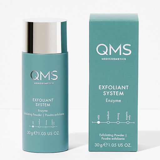 QMS Enzyme Exfoliating Powder – mit Papaya-Extrakt, 30g, Spender und Umkarton