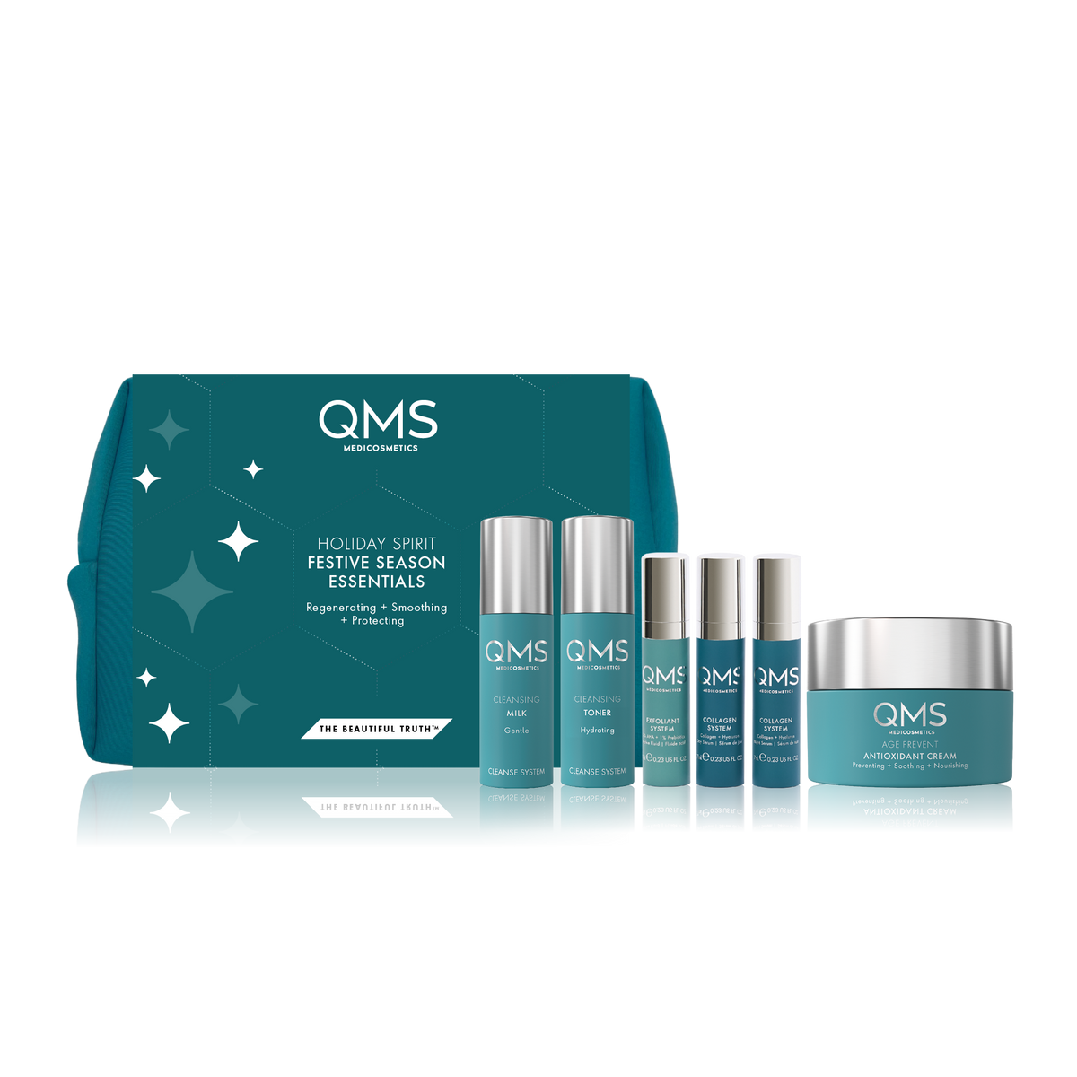 QMS Festive Season Essentials, 1Stk, Tasche und Einzelprodukte