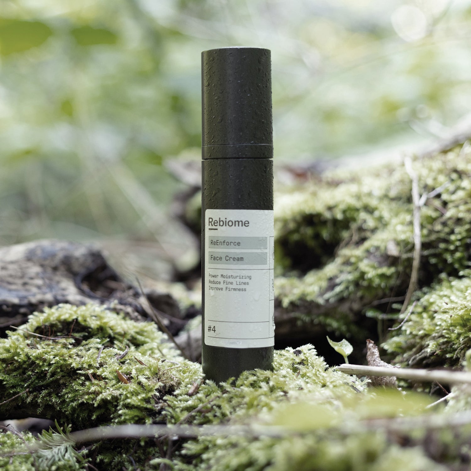 REBIOME ReEnforce Face Cream – 50ml, Spender auf Wurzel stehend