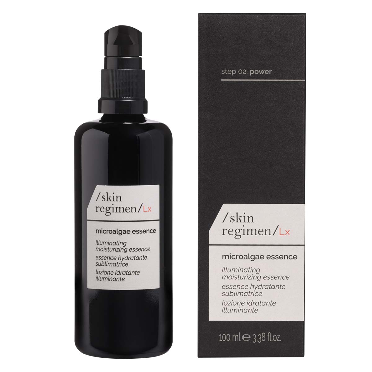 SKIN REGIMEN LX Microalgae Essence, 100ml, Pumpspender und Umkarton