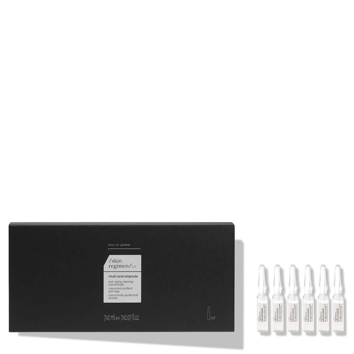 SKIN REGIMEN LX Multi Acid Ampoule  – Gesichtsspray, 7x2ml, Ampullen und Umkarton