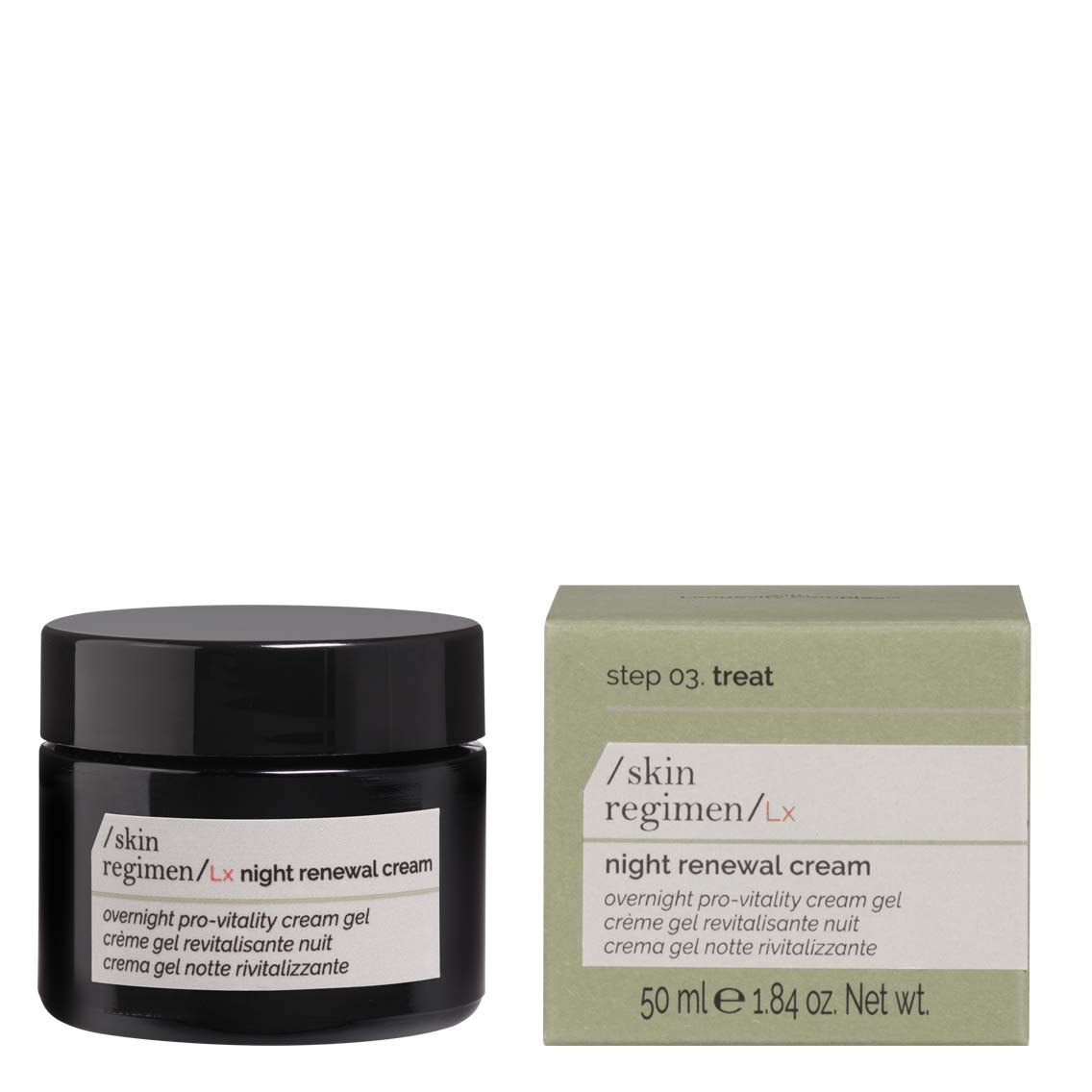 SKIN REGIMEN LX Night Renewal Cream, 50ml, Tiegel und Umkarton