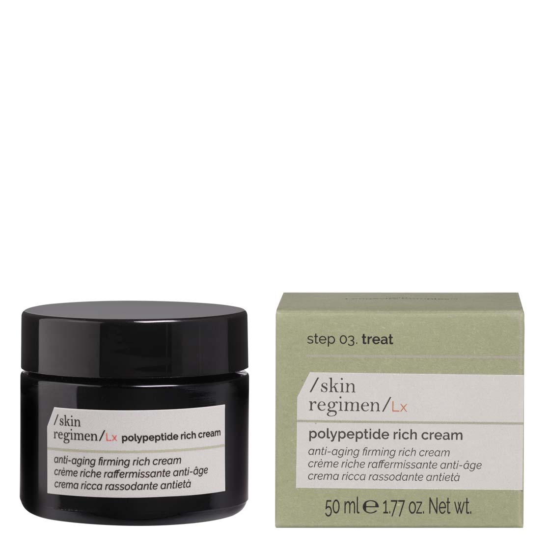 SKIN REGIMEN LX Polypeptid Rich Cream, 50ml, Tiegel und Umkarton