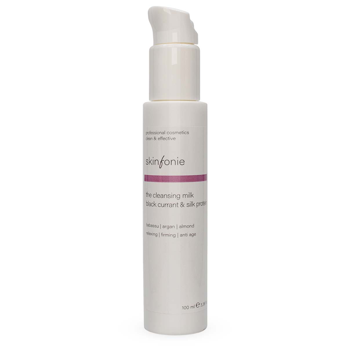 SKINFONIE the cleansing milk - black currant & silk protein, 100ml, Pumpspender 