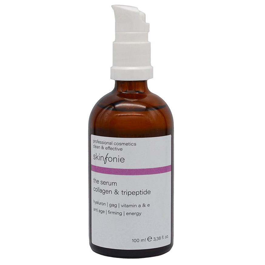 SKINFONIE  the serum collagen & tripeptide – Straffendes Anti-Age-Serum, 100ml, Pumpspender