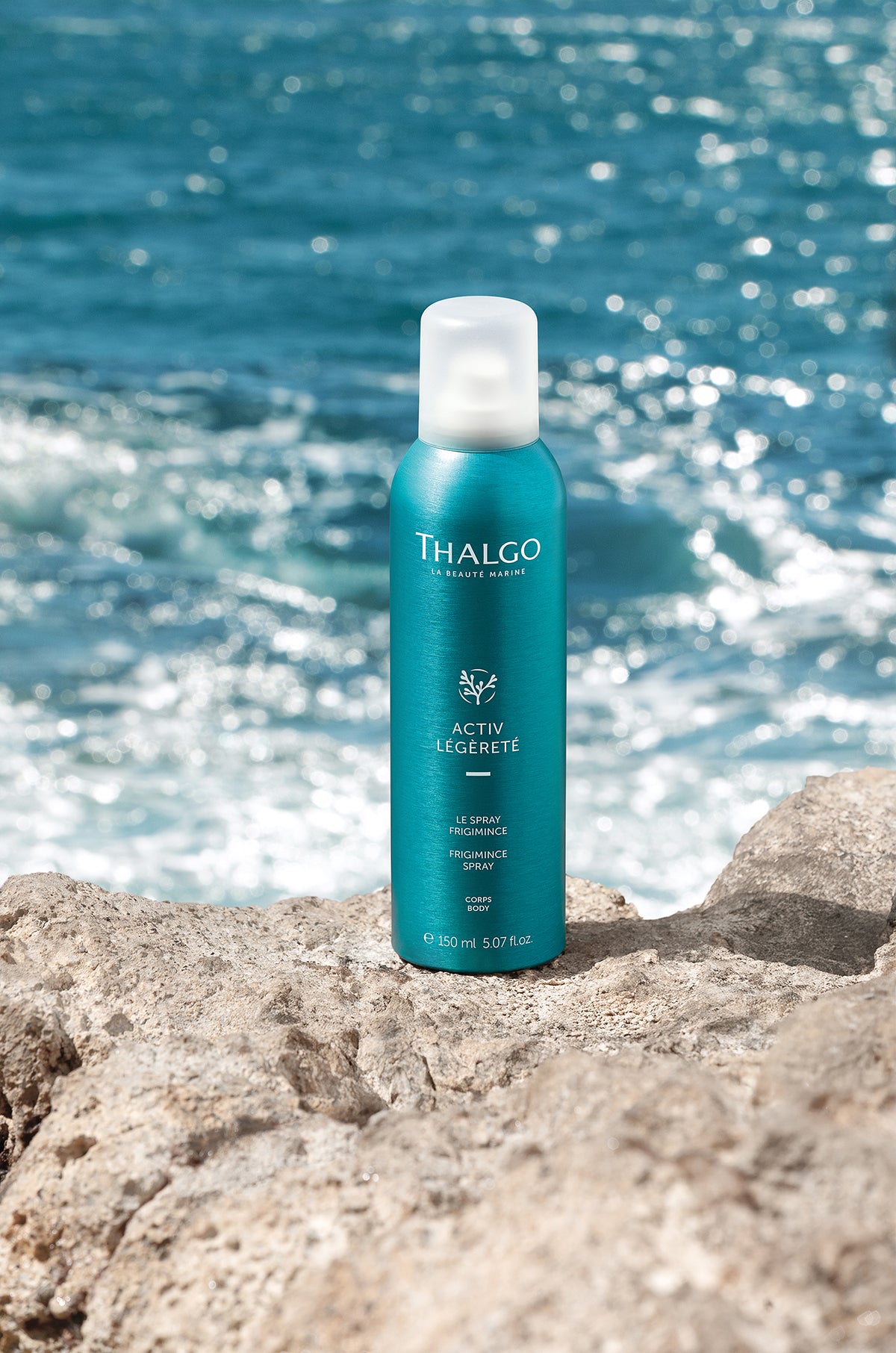 THALGO ACTIV LÉGÈRTÉ - Frigimince-Spray –  für müde Beine, 150ml, Sprühdose am Meer