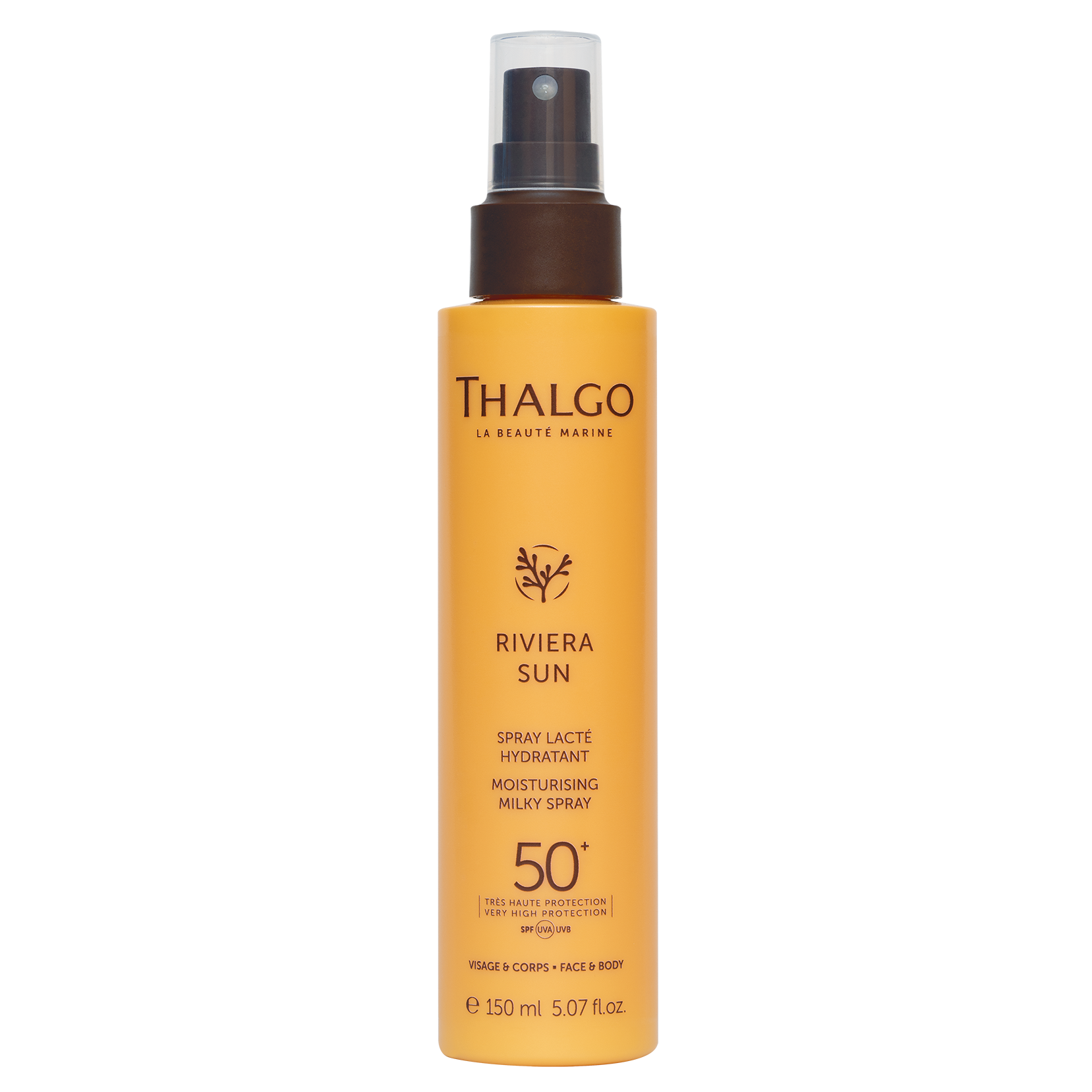 THALGO Riviera Sun Feuchtigkeitsspendendes Sonnenschutz-Spray  – LSF 50+, 150ml, Sprühflasche
