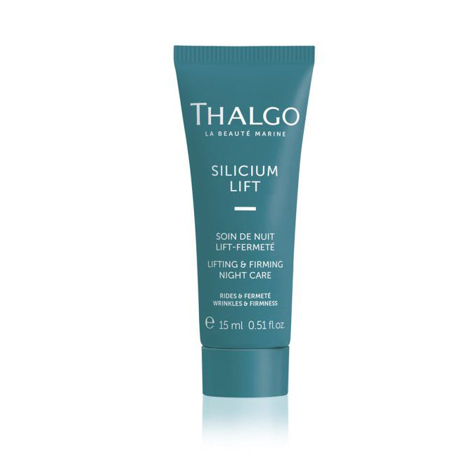 THALGO Silizium Lift - Nachtcreme mit Lifting-Effekt – Reisegröße, 15ml, Tube