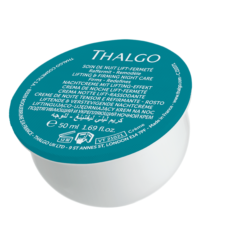 THALGO Silizium Lift - Nachtcreme mit Lifting-Effekt Refill , 50ml, Kapsel