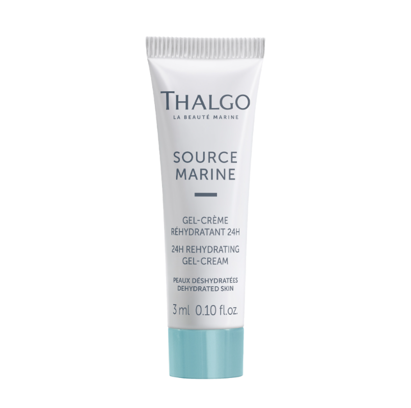 THALGO Source Marine - Gel-Créme Réhydratant 24h - Kühlendes Feuchtigkeitsfluid – Probe, 3ml, Tube