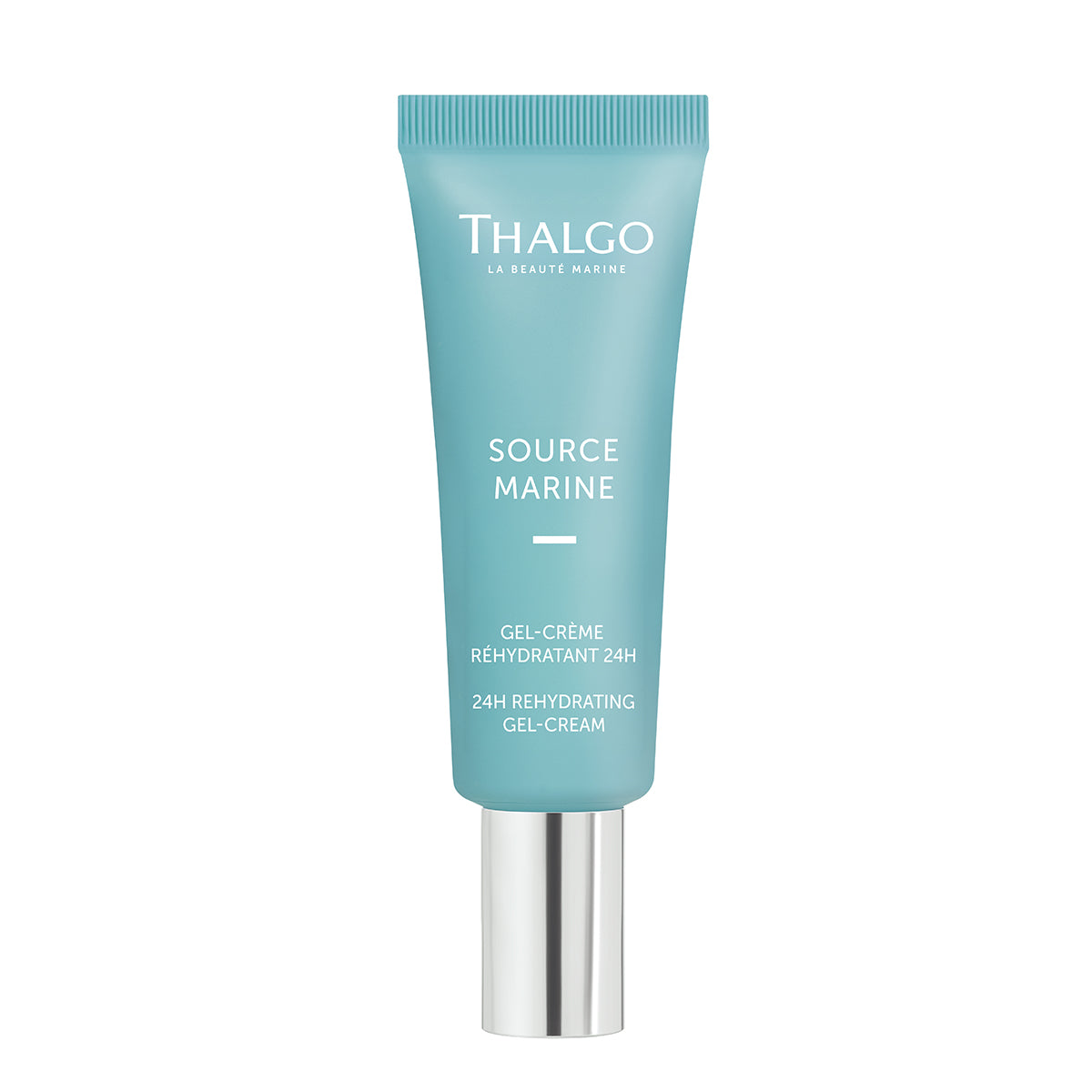 THALGO  Source Marine - Gel-Créme Réhydratant 24h - Kühlendes Feuchtigkeitsfluid – Feuchtigkeitsfluid mit Hyaluronsäure, 40ml, Tube