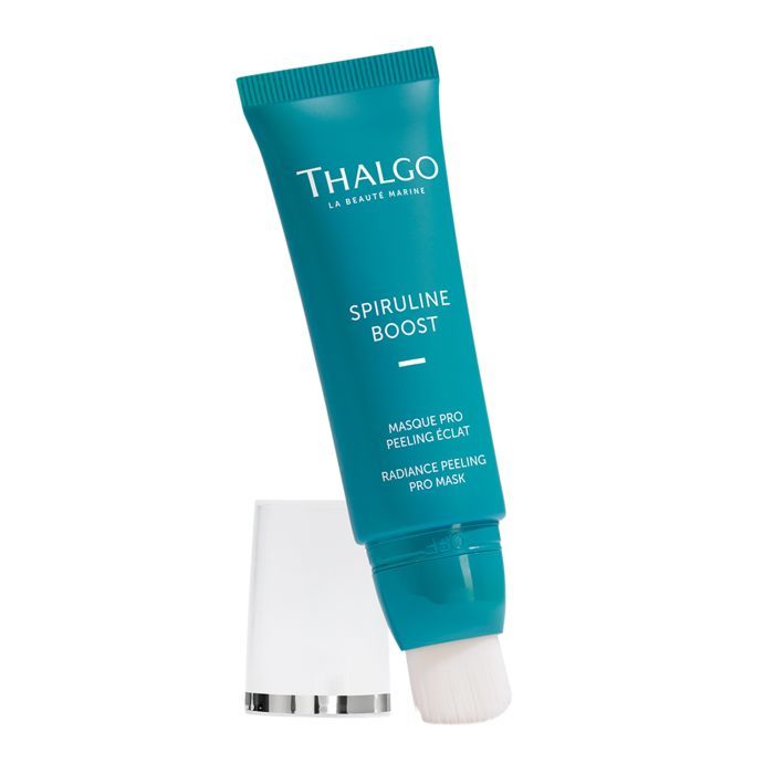 THALGO Spirulina Boost - Vitalisierende Peeling-Maske, 50ml, Tube offen