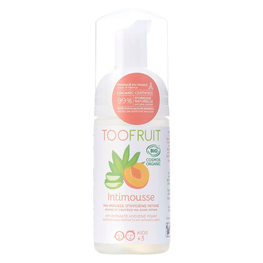 TOOFRUIT Intimschaum  – Aloe Vera - Pfirsich, 100ml, Schaumspender