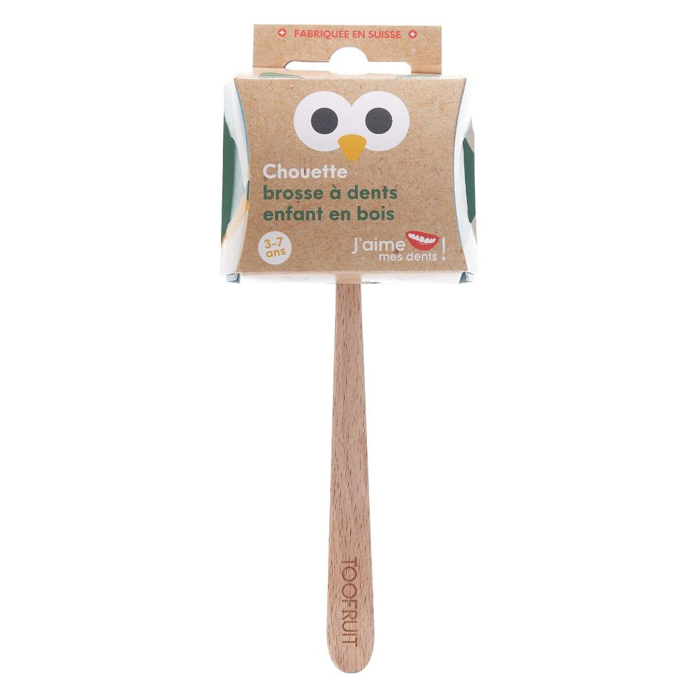 TOOFRUIT Kinderzahnbürste aus Naturholz, 1Stk., verpackt
