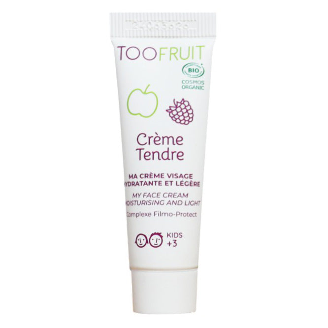 TOOFRUIT Leichte Gesichtscreme Apfel - Brombeere  – Reisegröße, 10ml, Tube