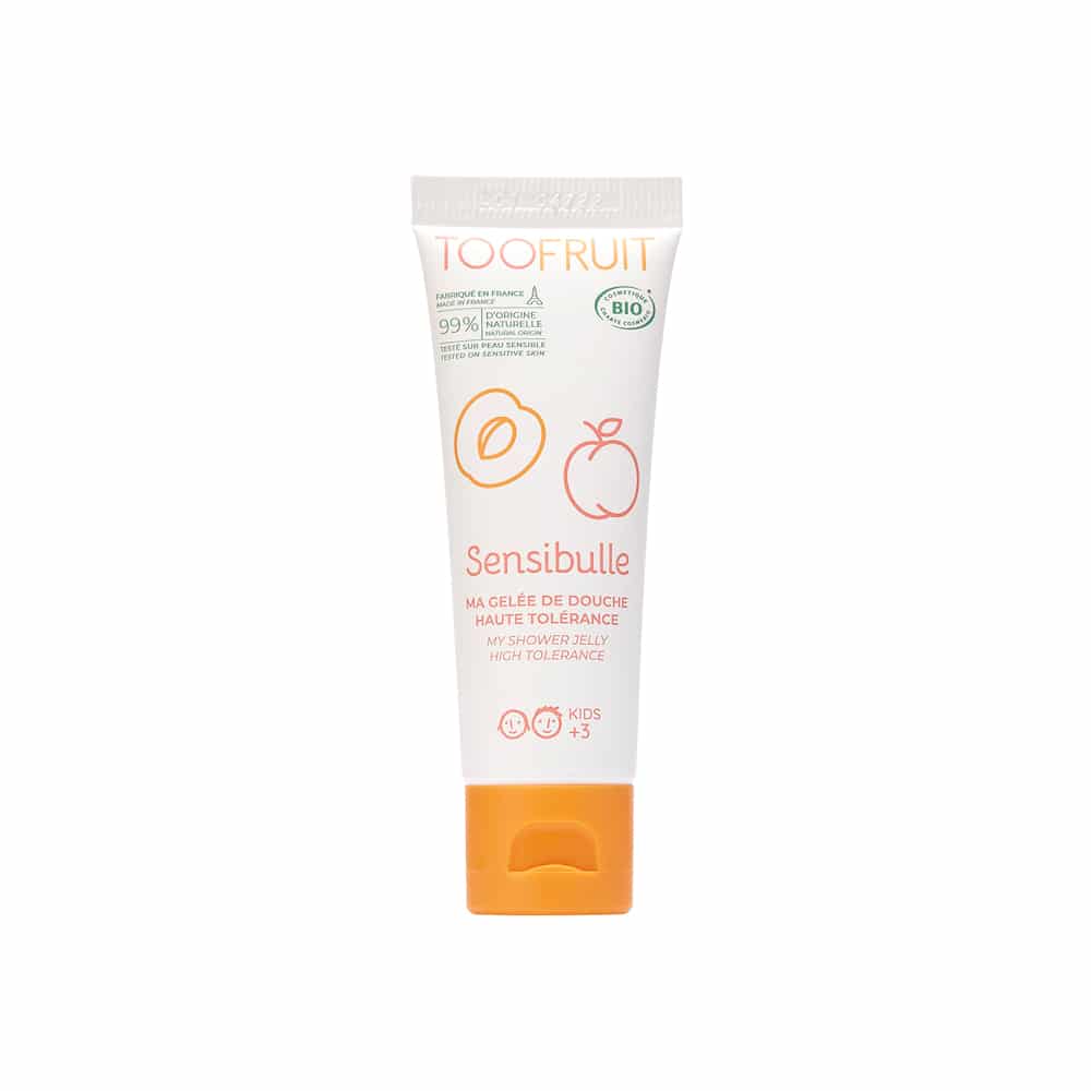 TOOFRUIT Reiseset für Kinder, 3x25ml, Duschgel Aprikose 25ml