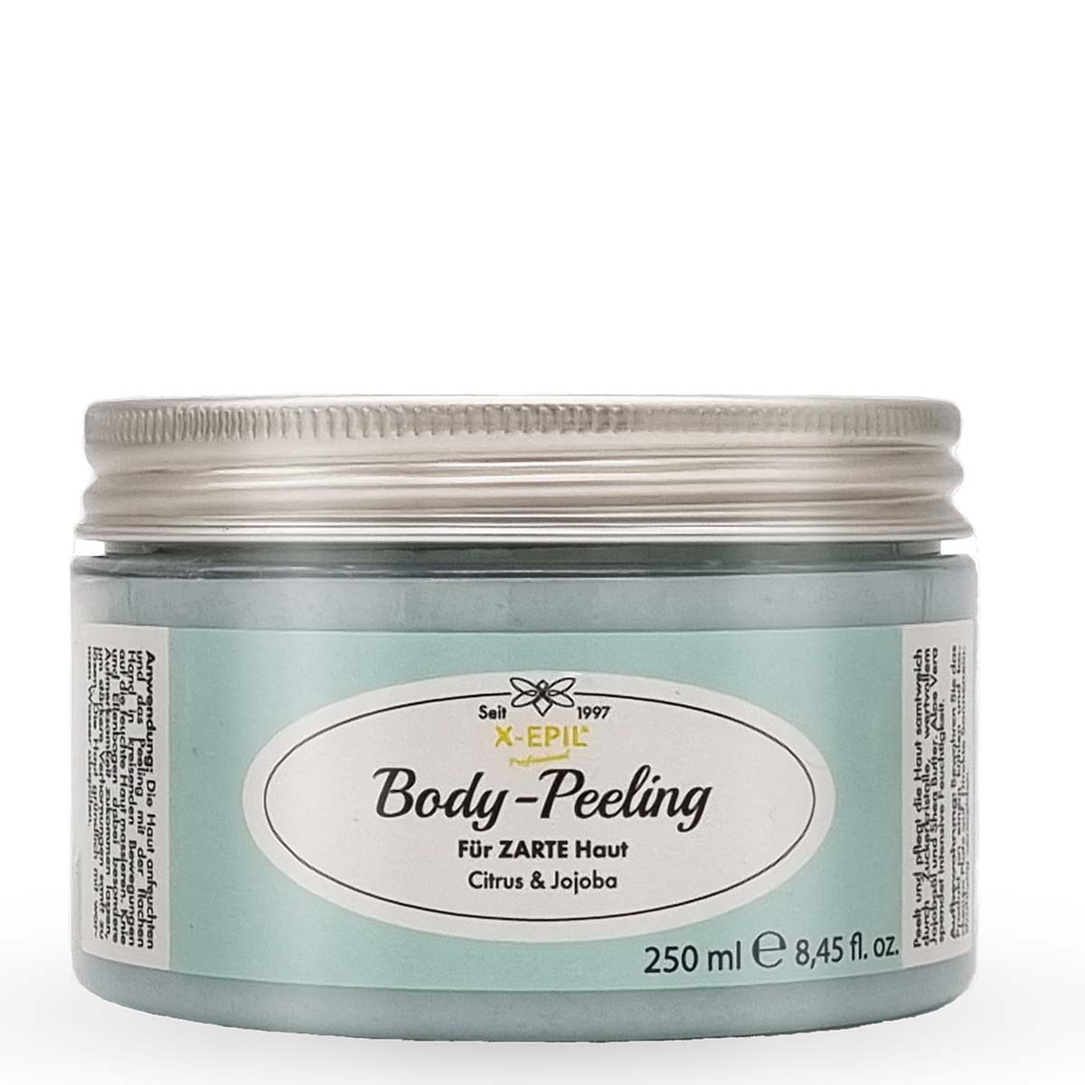 X-EPIL  Body-Peeling Zitrus & Jojoba, 250ml, Tiegel