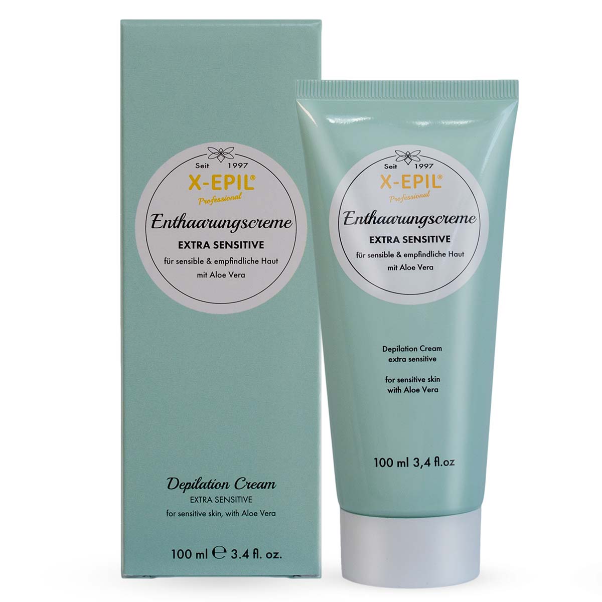 X-EPIL Enthaarungscreme Extra Sensitiv , 100ml, Tube und Umkarton