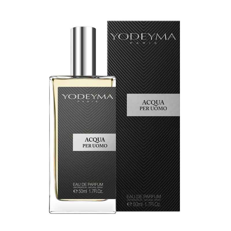 YODEYMA Acqua per Uomo  – aquatischer Herrenduft, 50ml, Flacon und Umkarton