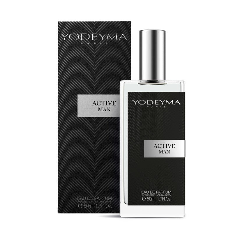 YODEYMA Active Man – frischer orientalischer Herrenduft, 50ml, Flacon und Umkarton