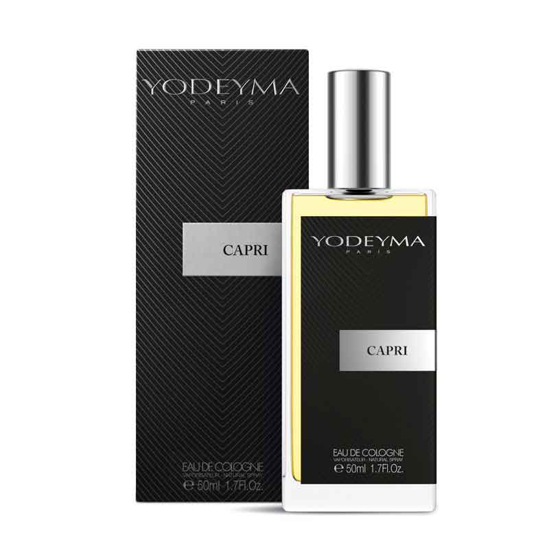 YODEYMA Capri  – frischer Unisex-Duft mit Vetiver, 50ml, Flacon und Umkarton