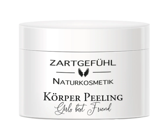ZARTGEFÜHL Körperpeeling Girls best Friend – Duftrichtung Zitrone Lemongras, 300ml, Dose geschlossen