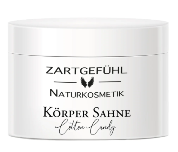 ZARTGEFÜHL Körpersahne "Cotton Candy" – Duftrichtung Warme Vanille, 300ml, Tiegel