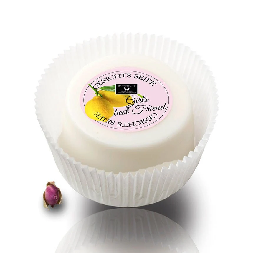 ZARTGEFÜHL Luxus-Gesichtsseife "Girls best Friend" – Duftrichtung Zitrone Lemongras, 100g