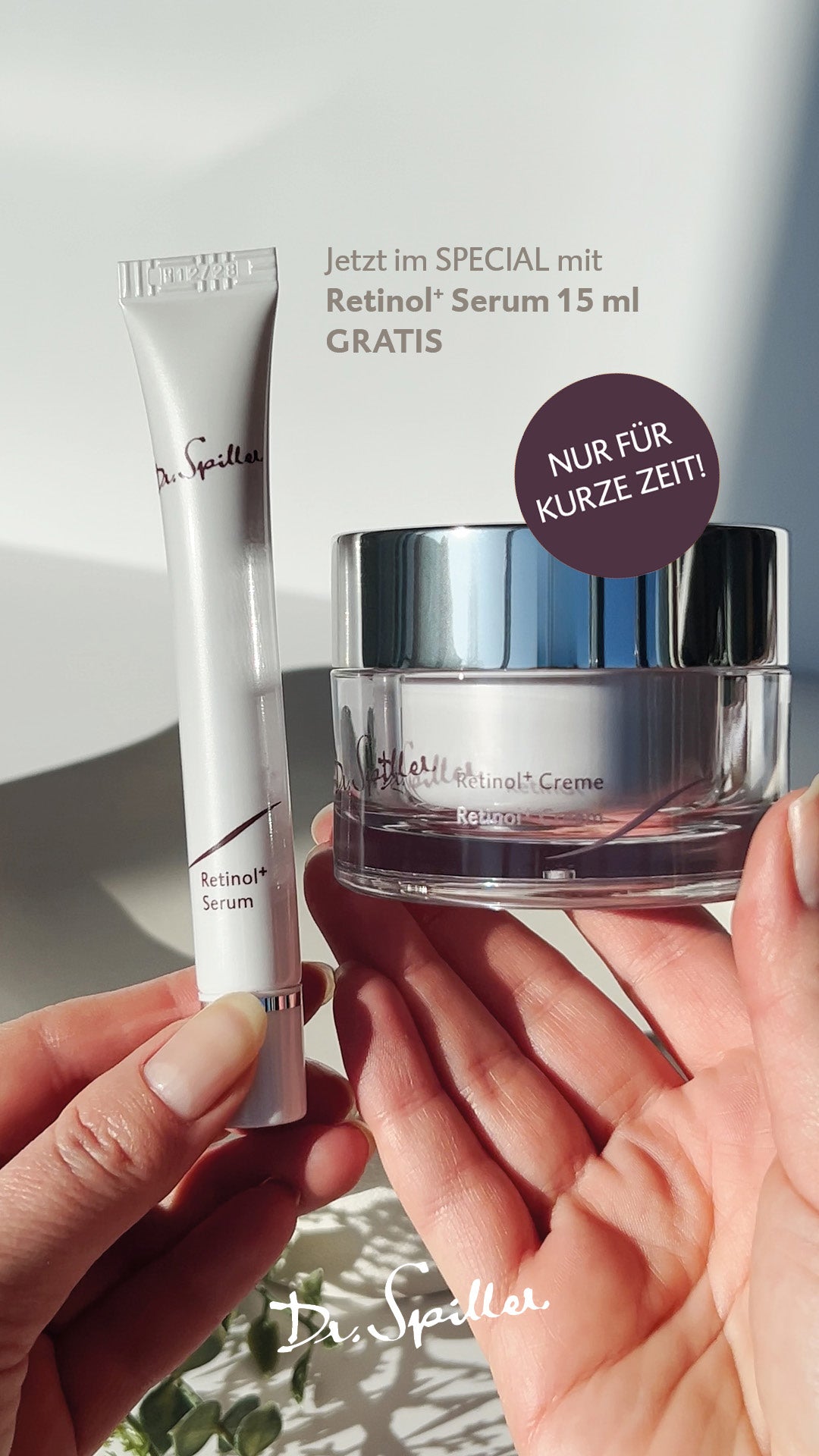 Dr. Spiller Retinol+ Set - Cream 50 ml + Serum 15 ml gratis