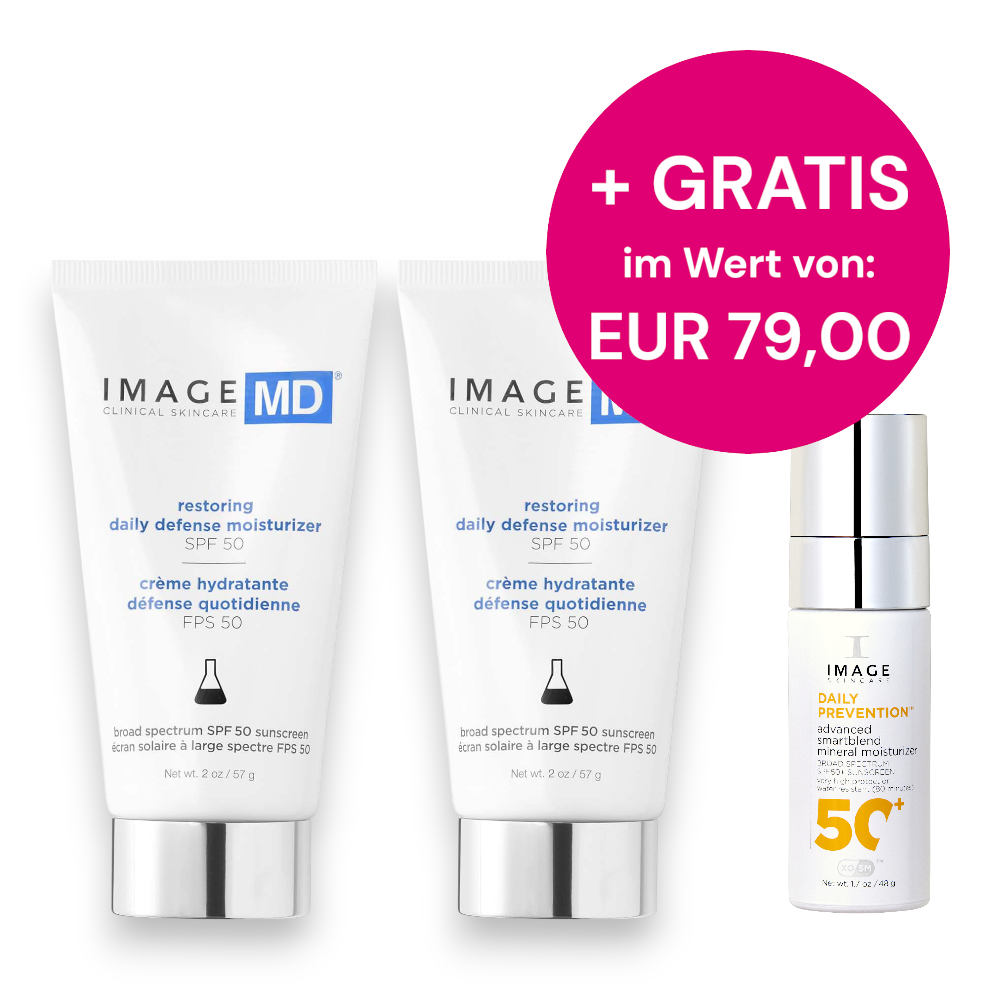 IMAGE 2 x MD Restoring Defense SPF 50  + gratis DAILY PREVENTION (Wert 79 €)